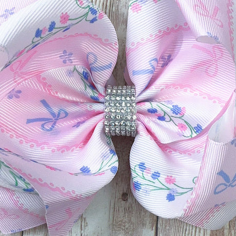 Coquette Bow & Floral Hair Bow
