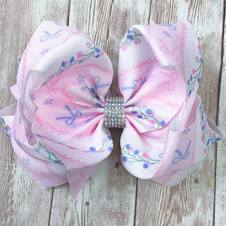 Coquette Bow & Floral Hair Bow
