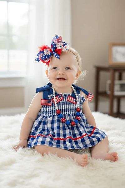 USA Smocked Bloomer Set