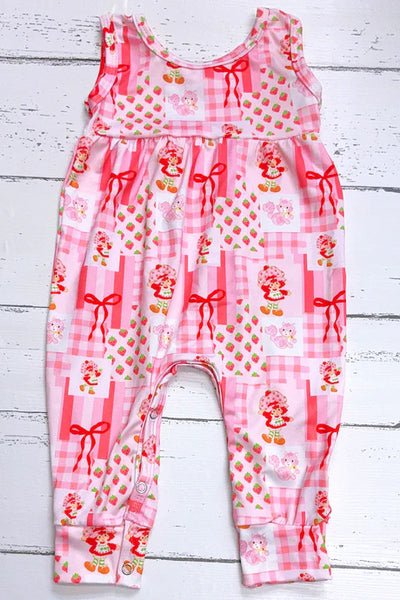 Strawberry Coquette Romper