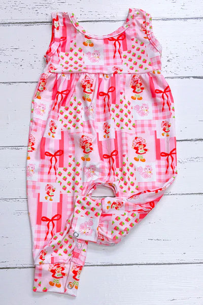 Strawberry Coquette Romper