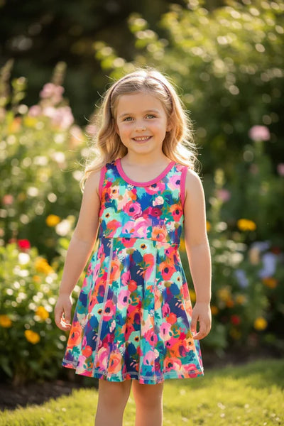 Spring Floral Athletic Skort