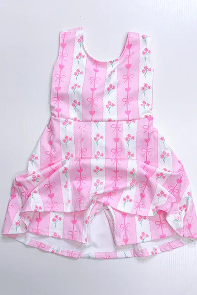 Vine of Hearts & Bows Skort Dress