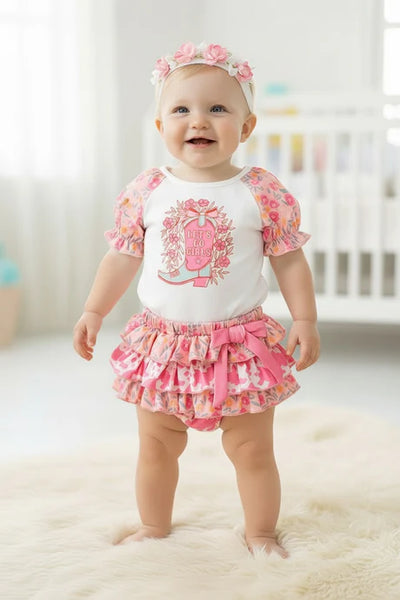 Let's Go Girls Ruffled Set