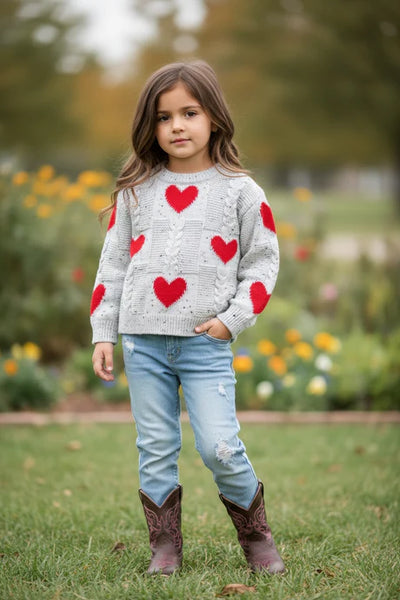 Pearl Heart Sweater