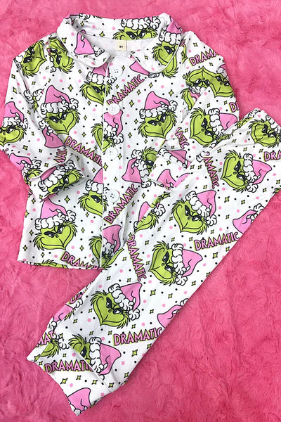Dramatic Grinch PJ Set