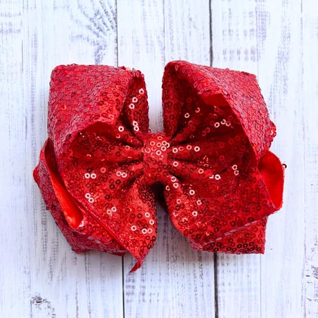 Double Layer Sequin Bow