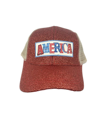 American Glitter Trucker Hat