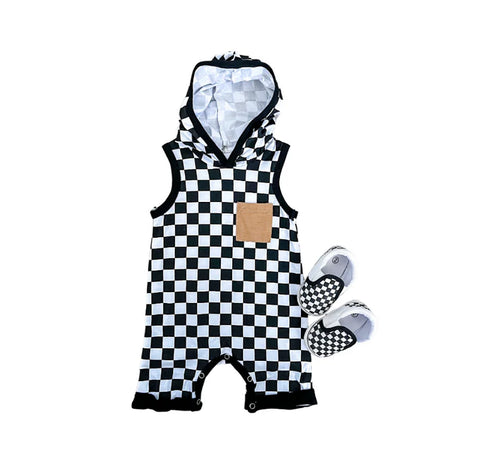 Leo Checkered Tank Jumpsuit