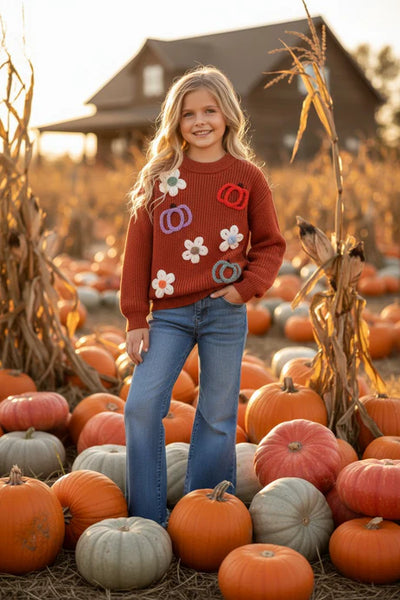 Pumpkins & Flowers Sweater
