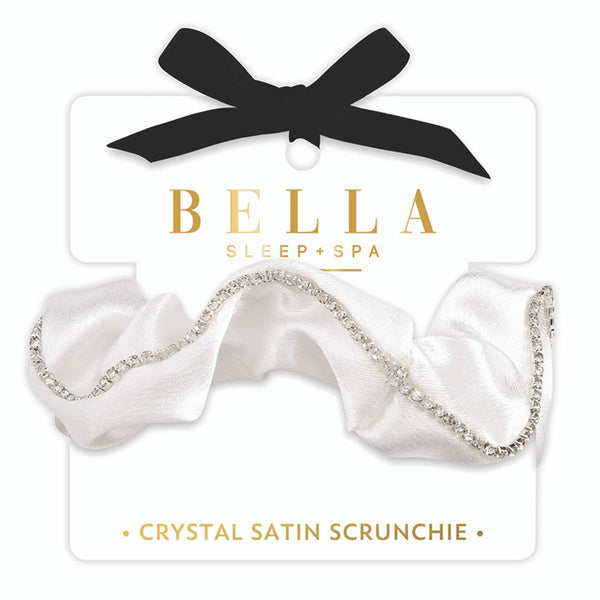 Satin Rhinestone Lined Scrunchie