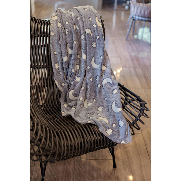 Glow in the Dark Plush Flannel Blanket