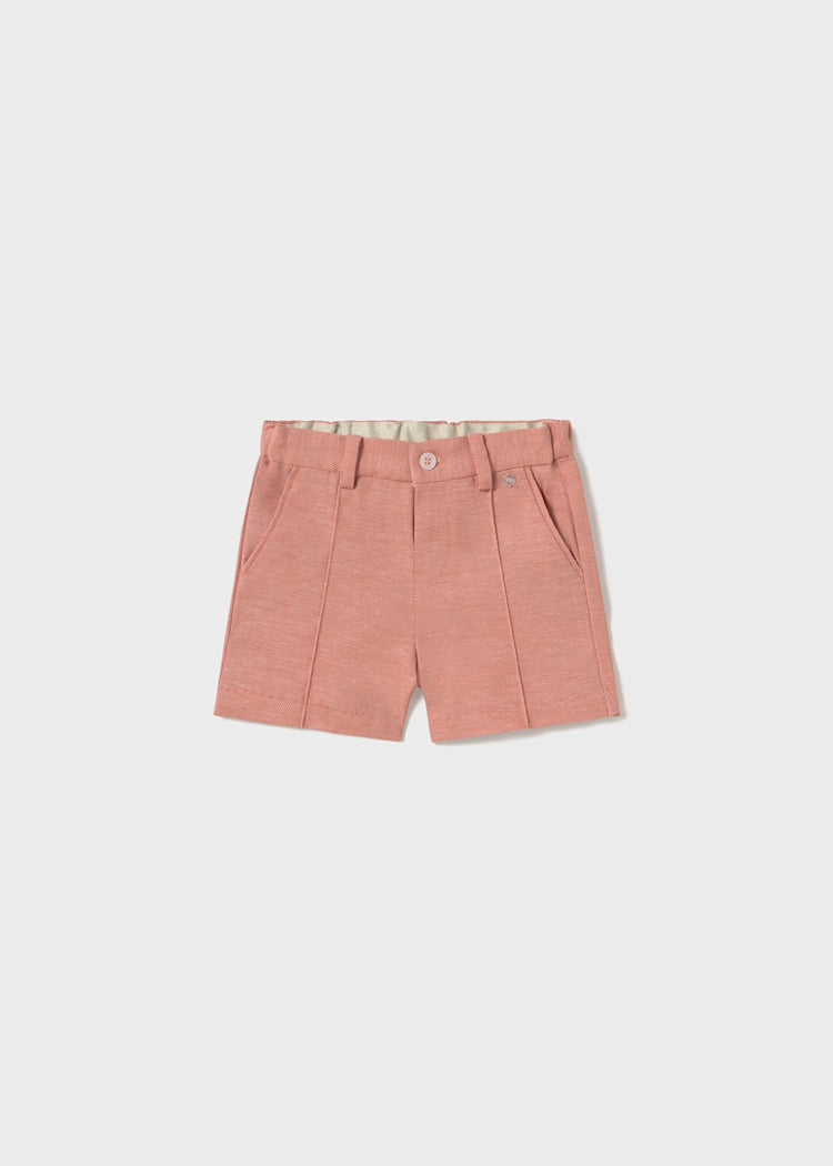 Peach Dressy Bermuda Shorts
