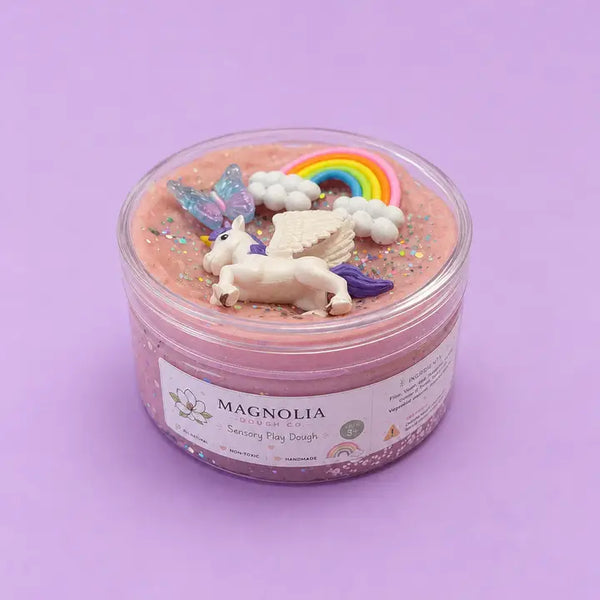 Unicorn Rainbow Sensory Play Dough Jar