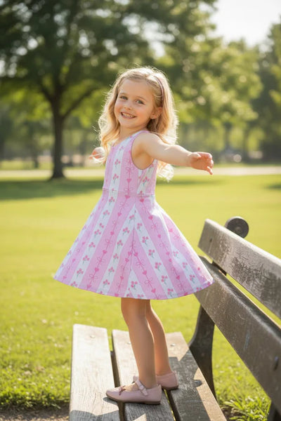 Vine of Hearts & Bows Skort Dress