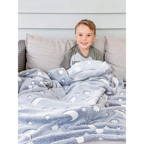 Glow in the Dark Plush Flannel Blanket