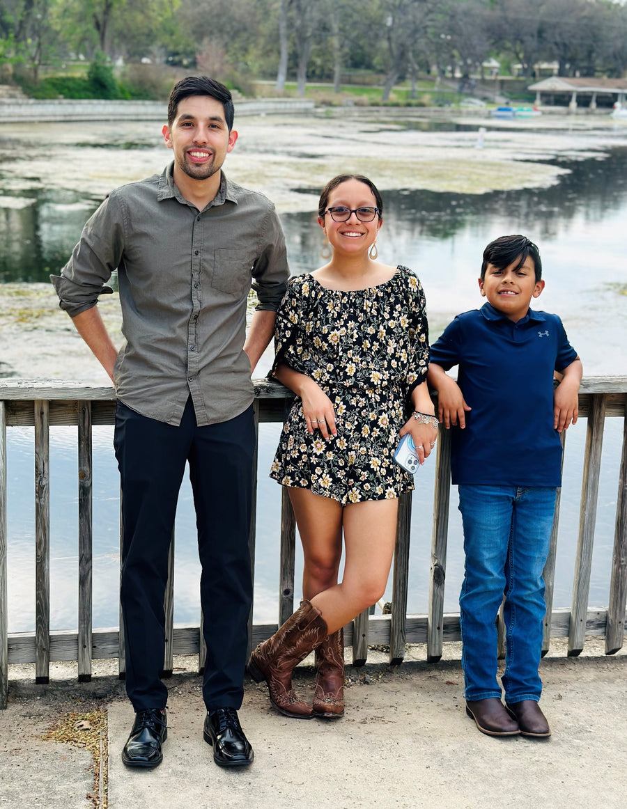 Javier, Annalise, and Zachary — the inspiration for Juzt JAZ