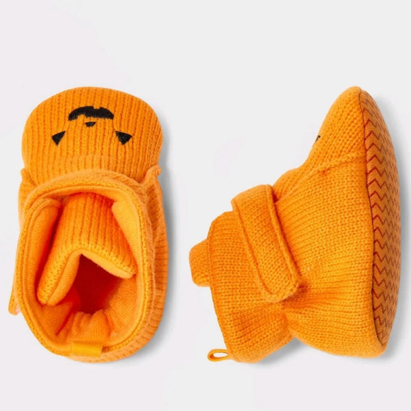 Pumpkin bootie slippers