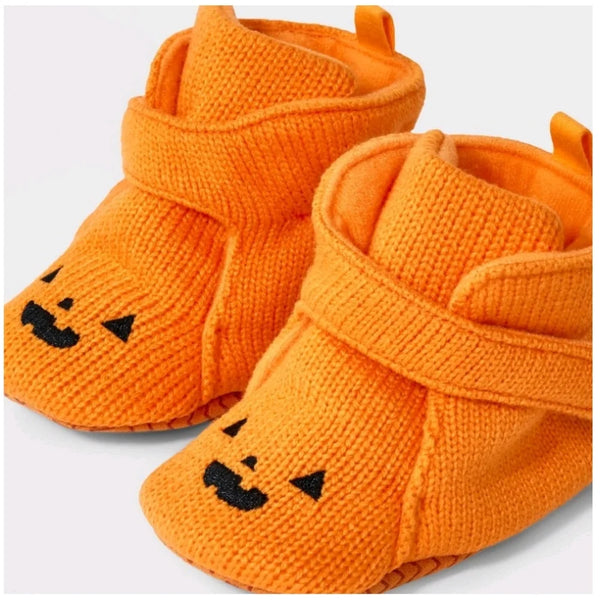 Pumpkin bootie slippers