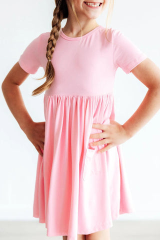 Bubblegum Pocket Twirl Dress