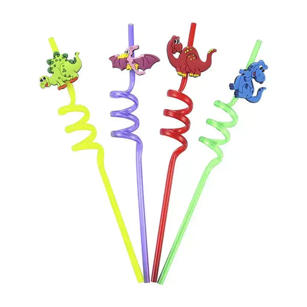 Dinosaur Swirly Straws