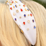 RWB Jeweled Headband