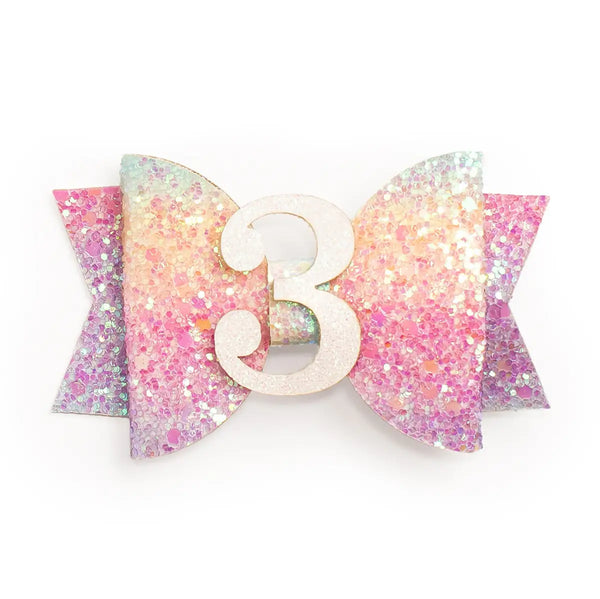 Birthday Pastel Rainbow Clips